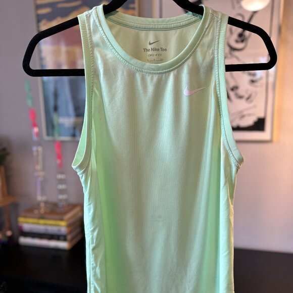 Nike Lime Green Dri-Fit Tank Top - Picture 1 of 5
